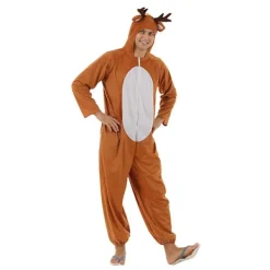 KOOLYOU Christmas Moose One-piece Par Rolig Party Scen Kostym Bar Mall Rendräkt M> Dräkter