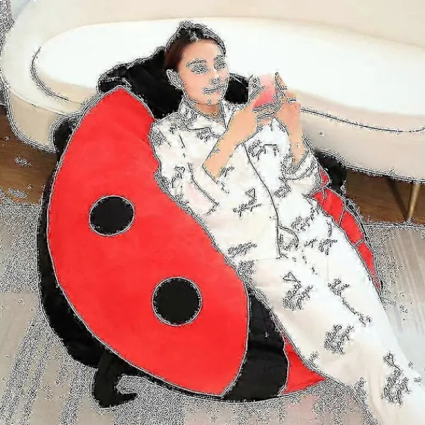 BraVärde 100cm Bärbara Insekts Plyschleksaker Nyckelpiga Fylld Kudde Rolig Fest Cosplay Docka Fylld Mjuk Plysch Sovkudde Barn Gåvor-lingling}> Dräkter