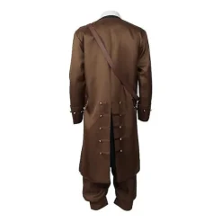 KOOLYOU Cosdaddy Captain Jack Sparrow Cosplay Kostym Kappa Jacka Vuxen Hatt Peruk Kostymer Halloween Carnival Kostym XXL T1><noscript><img width=