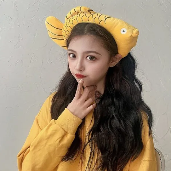 Cosplay Animal Cute Novelty Funny Golden Fish Huvudband Hårband> Huvudbonader