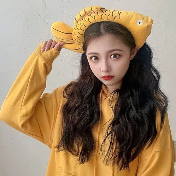 Cosplay Animal Cute Novelty Funny Golden Fish Huvudband Hårband> Huvudbonader
