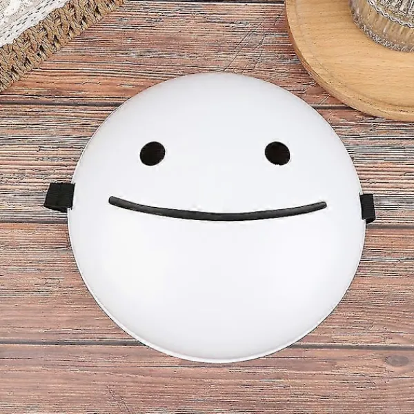 FMYSJ Cosplay Halloweenmasker Drömmasker Cartoon Anime Vit Leende Masker Hjälm (FMY)> Masker