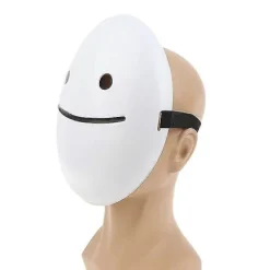 FMYSJ Cosplay Halloweenmasker Drömmasker Cartoon Anime Vit Leende Masker Hjälm (FMY)> Masker