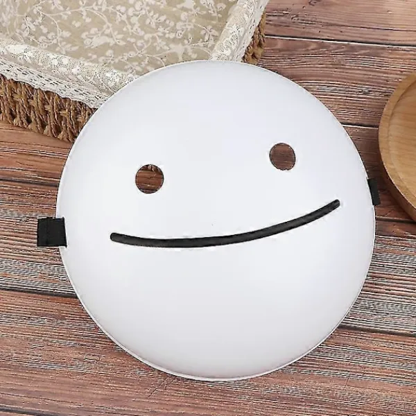 FMYSJ Cosplay Halloweenmasker Drömmasker Cartoon Anime Vit Leende Masker Hjälm (FMY)> Masker