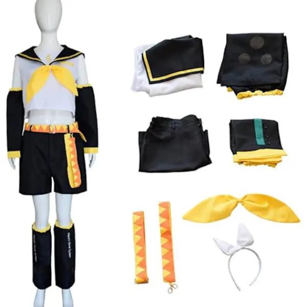 AcserGery Cosplay Kostym Anime Sailor Uniform Halloween Party Outfit Komplett Set 8pack> Dräkter