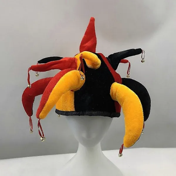 Cosplay Kostym Mardi Gras Hatt Hovnarr Hatt Renässansnarr Hatt Narrhuvudbonad Medeltida Narrhatt-Xin> Huvudbonader