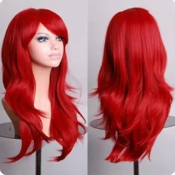 Otego Cosplay Peruk inkl. peruknät & löshårskam Rosa><noscript><img width=