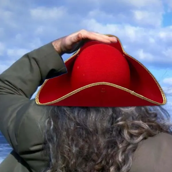 unbranded Cosplay pirathatt - Medeltida sjörövar kapten kostymtillbehör för män och kvinnor> Huvudbonader