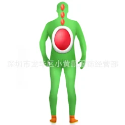 Cosplay Super Mario Bros Bowser Yoshi Mask Jumpsuit Vuxen Barn Bodysuit*Kostym -FA- Adult L(160)><noscript><img width=