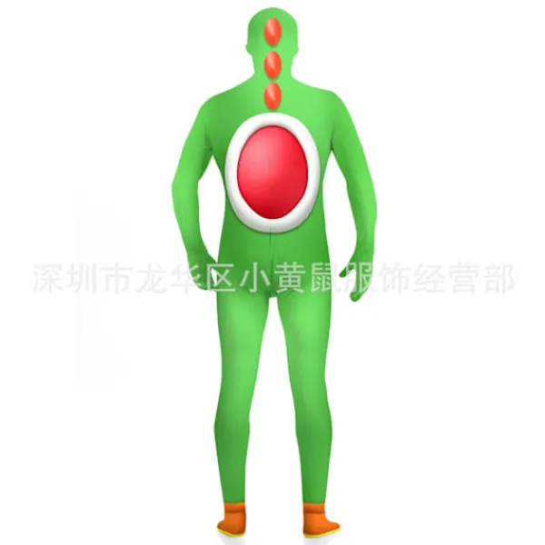 Cosplay Super Mario Bros Bowser Yoshi Mask Jumpsuit Vuxen Barn Bodysuit*Kostym -FA- Adult L(160)> Dräkter