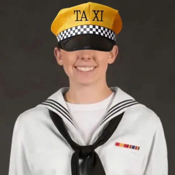 Cosplay Taxichaufför Hatt för Kvinnlig Taxichaufför Keps Möhippa Kostym Stor Brätte Uniform Keps Rollspel Huvudbonad> Huvudbonader