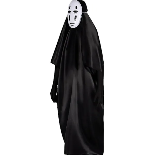 Cosplay-dräkt Spirited Away No Face Kaonashi Cosplay-dräkt Halloween-dekorationsfestdräkt Maskkläder Handskar Set Gåvor> Dräkter
