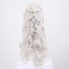 Cosplay-peruk för kvinnor, Daenerys-peruk lång blond lockig Khaleesi> Peruker