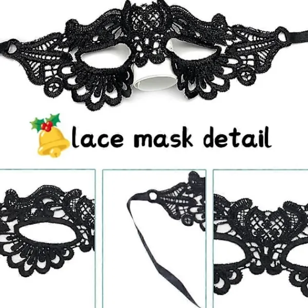 unbranded Dammask med spets, venetiansk maskeradboll, sexig venetiansk maskeradkarnevalfestboll ansiktsmaskeradmask> Masker
