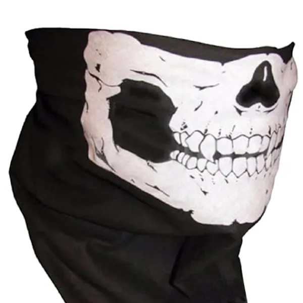 Awendela Dödskallemask - Buff - Paintball - Scarf - Bandana - Halsduk - Skidmask - Flera färgval one size> Masker