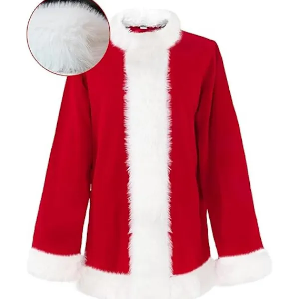 7-delad Grinch-dräkt för julcosplay, vuxen tomtekostymset + mask A 7PCS komplett klädset 7PCS komplett klädset -FS- L> Dräkter