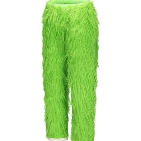 7-delad Grinch-dräkt för julcosplay, vuxen tomtekostymset + mask A 7PCS komplett klädset 7PCS komplett klädset -FS- L> Dräkter