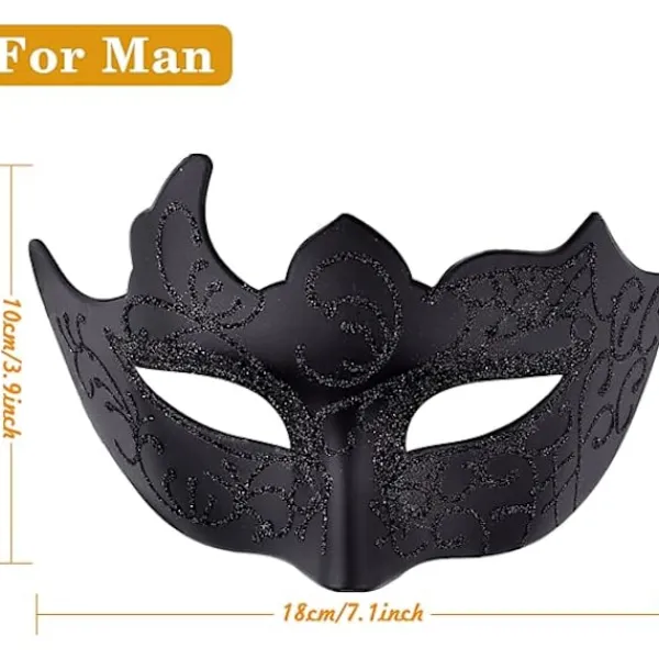 2-delad Maskerset för Par - Venetianskt Maskeraddräkt - Plast> Masker