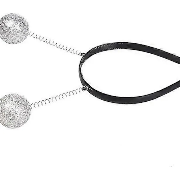 4-delars Halloween utomjording kostym tillbehör set, 2 par utomjording glasögon, 2 par utomjording solglasögon, 2 par silver Mars antenn hörlurar> Tillbehör