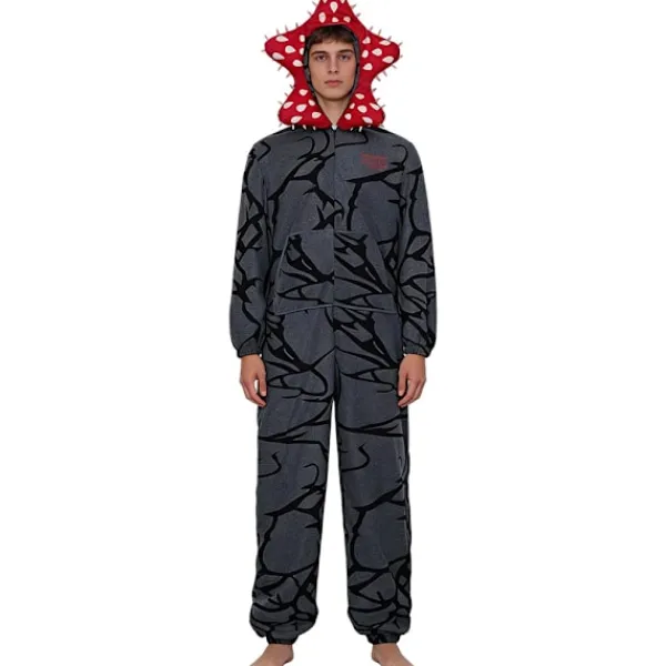 Demogorgon Kostym Onesie - Stranger Things Fleece Pyjamas, Varma Halloween Jul Sovkläder M> Dräkter