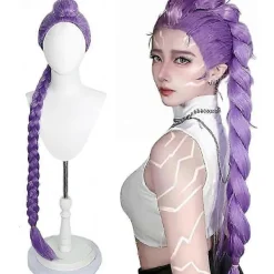 AIZHENCHEN Demon Hunters Kostym Rumi Peruk Realistisk Anime Cosplay Peruk För Cosplay Konvent -> Peruker