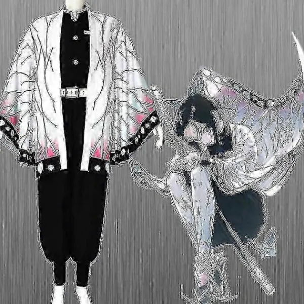 Demon Slayer Cosplay Kostymset Vuxen Tanjiro Nezuko Kostym Kochou Shinobu> Dräkter