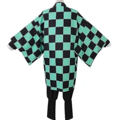 Demon Slayer Tanjiro Kamado Cosplay Kostym Kimono Set för Vuxna & Barn - 9 Delars Anime Outfit Kompatibel med Kimetsu No Yaiba [JUN] 9-delars set-FA- 140 | Fyndiq><noscript><img width=