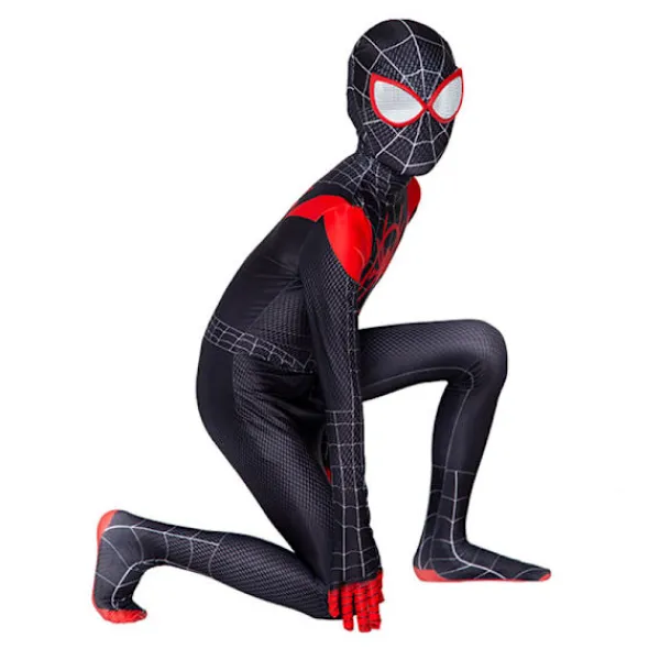 LBSS Den fantastiska Spider-Man-kostymen för vuxen/barn Halloween rollspel bär med huvudbonader Cosplay jumpsuits i ett set M> Dräkter
