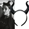 Djävulshorn diadem svart cosplay horn hårband gotisk skönhet halloween{YFL}> Huvudbonader