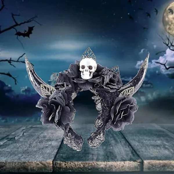Djävulshornformad hårbåge Halloween smink cosplay hårband för ravefest> Huvudbonader