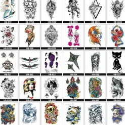 INF Drömfångare Tillfällig Tatueringsärm, Stora Arm Tatueringsdekaler 3><noscript><img width=