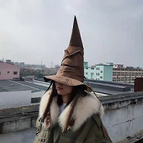 Dww-400 X 380 Mm Harry Potter Magisk Talande Hatt Beige, Rolig och Interaktiv Leksak för Harry Potter-Fans> Huvudbonader
