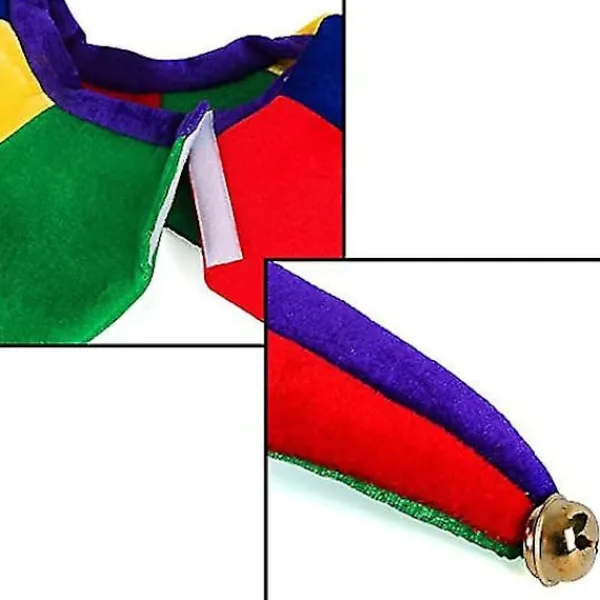 Dww-Narrdräkt - Hatt - Narr Clown Kostym - Kungens Narr> Huvudbonader