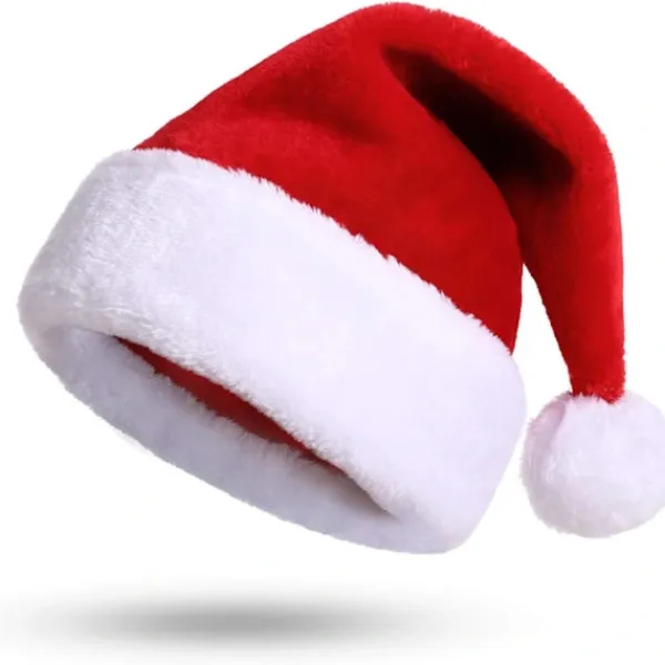 /EA/ 2 stjärnor Jultomteluva Vuxen i Stor Storlek Lyx Plus> Huvudbonader