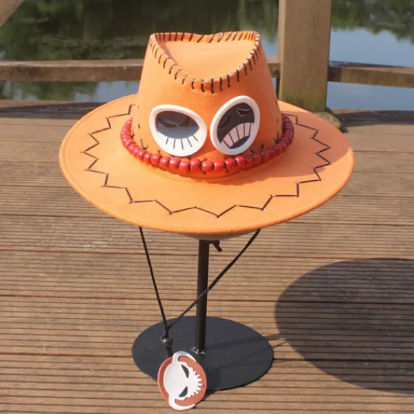 Ett stycke Portgas D Ace Cowboy Hat Kostym Hattar -a> Huvudbonader