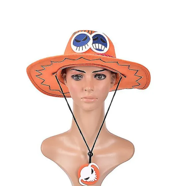 Ett stycke Portgas D Ace Cowboy Hat Kostym Hattar -a> Huvudbonader