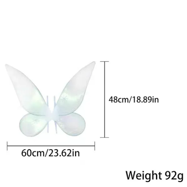 Fairy Wings För Vuxen Dress Up Glittrande skira vingar Halloween Fairy Kostym Ängla Vingar För Barn Flickor Kvinnor> Tillbehör