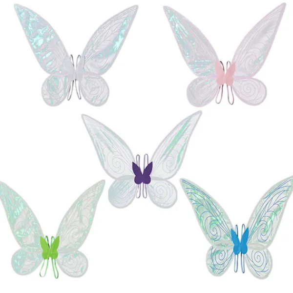 Fairy Wings För Vuxen Dress Up Glittrande skira vingar Halloween Fairy Kostym Ängla Vingar För Barn Flickor Kvinnor> Tillbehör