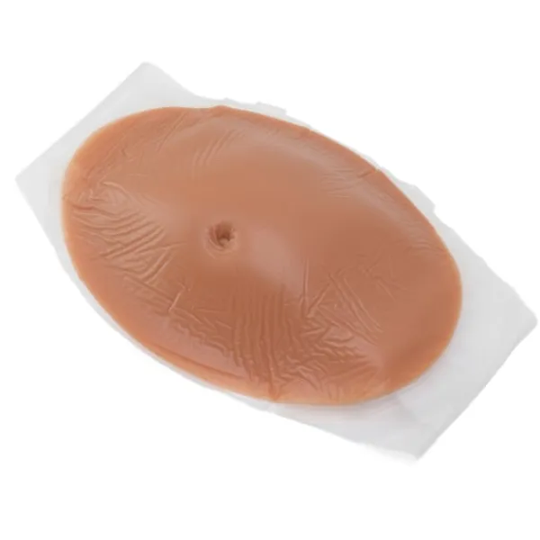 Falsk Gravidmage Silikon Andningsbar Elastisk Artificiell Falsk Gravidmage Rekvisita för Scenföreställning 2-4 Månader> Tillbehör