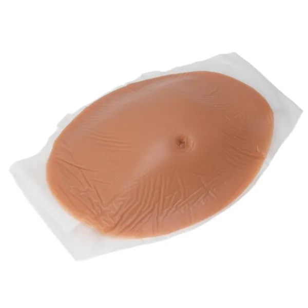 Falsk Gravidmage Silikon Andningsbar Elastisk Artificiell Falsk Gravidmage Rekvisita för Scenföreställning 2-4 Månader> Tillbehör