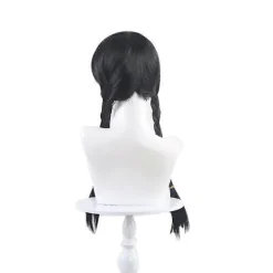 FMYSJ Familjen Addams Film Wednesday Addams Peruker, Halloween Merchandise Gåva För Cosplay Party Rekvisita Flätad Hårperuk (FMY)><noscript><img width=