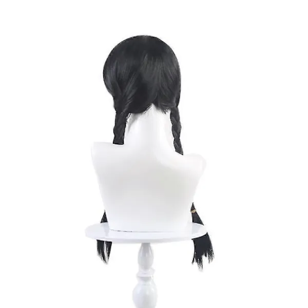 FMYSJ Familjen Addams Film Wednesday Addams Peruker, Halloween Merchandise Gåva För Cosplay Party Rekvisita Flätad Hårperuk (FMY)> Peruker