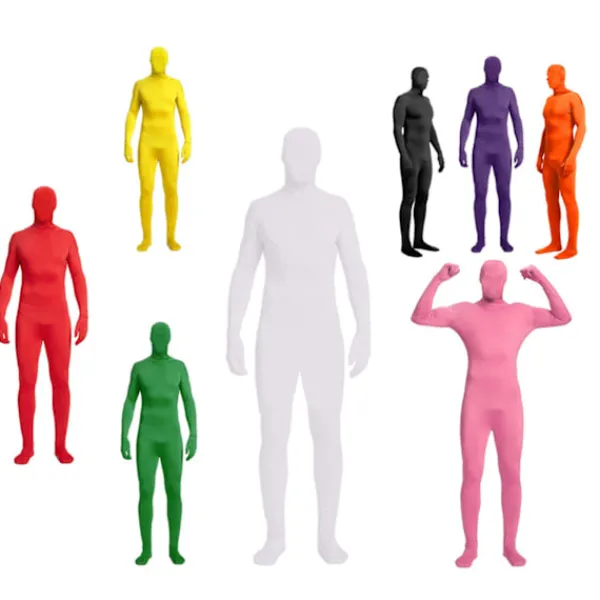 Festdräkt Invisible Morph Suit Vuxen Herr Dam Full 180CM> Dräkter