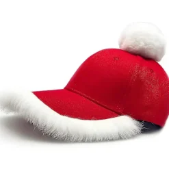 YUJDA Festlig Tomteluva! Rolig Jultomteluva Justerbar Trendig Tomtekeps (YJD)> Huvudbonader