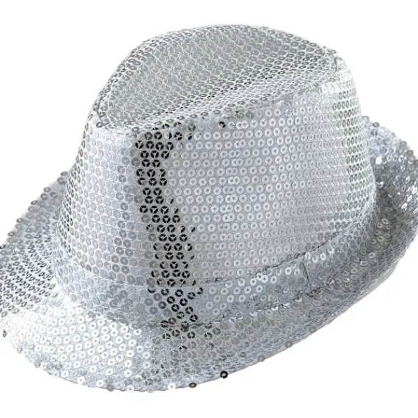 Filt hatt med glitter, guld, för temafester eller karneval, Fest> Huvudbonader