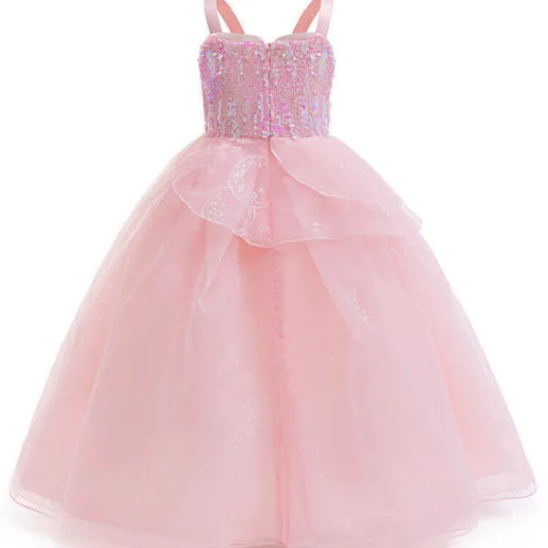 Flickor Prinsessa Glinda Klänning Cosplay Kostym Elak Karneval Party Maskeradklänning Endast Garland Pannband-FA- One Size> Huvudbonader