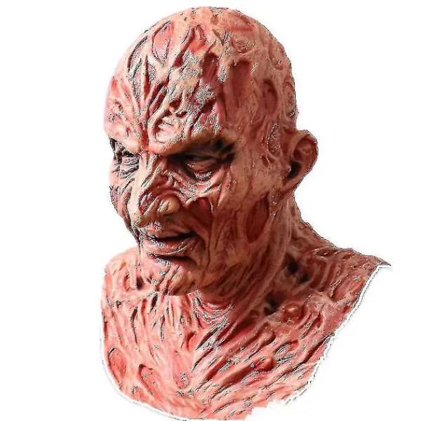 LEIGELE Freddy Krueger Latex Mask Karneval Halloween Realistisk Vuxenfest Läskig Cosplay Prop (LGL)> Masker