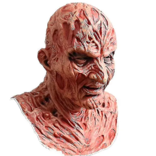 LEIGELE Freddy Krueger Latex Mask Karneval Halloween Realistisk Vuxenfest Läskig Cosplay Prop (LGL)> Masker