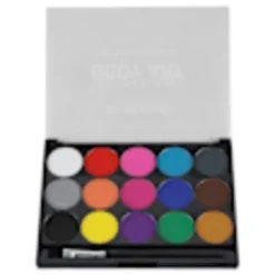 15-färgs giftfritt vattenbaserat sminkset för ansikte och kropp><noscript><img width=
