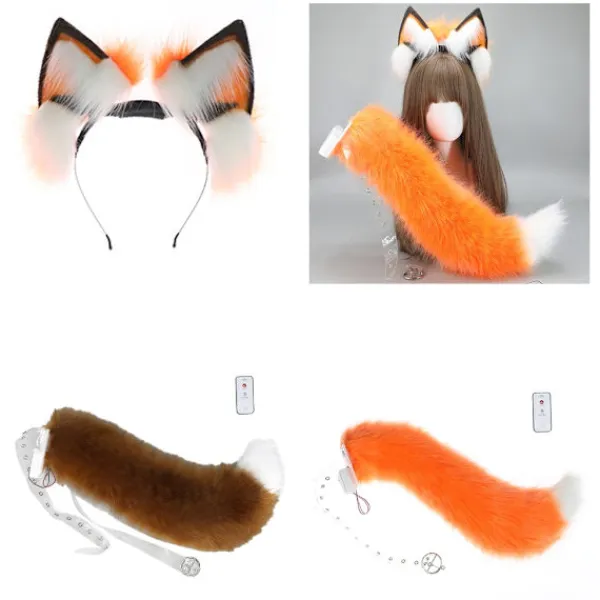 Furry Anime Hårband Rörliga Djuröron Pannband Maskeradfest Tillbehör> Huvudbonader